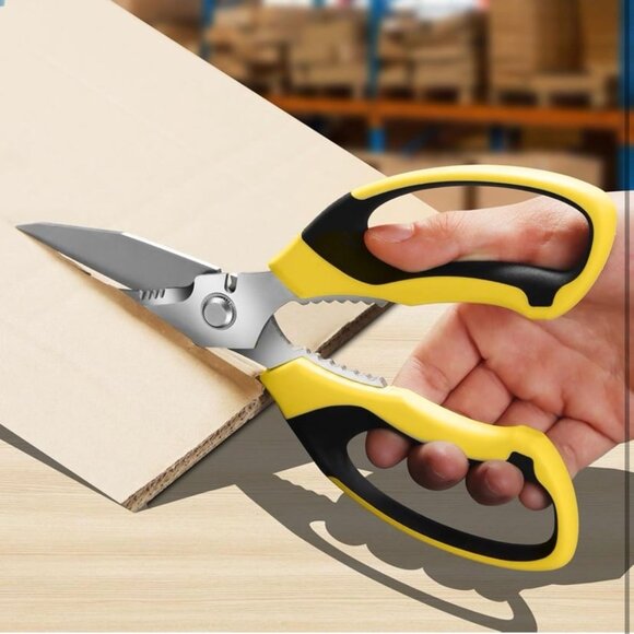 Utility Scissors Heavy Duty: sharp Scissors All Purpose heavy duty, Easy Cutting - Picture 5 of 8
